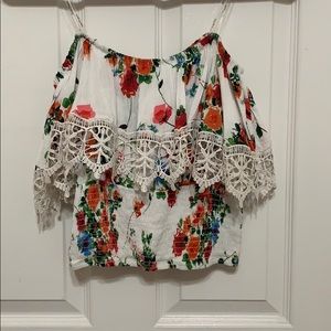 Off the Shoulder Crop Top